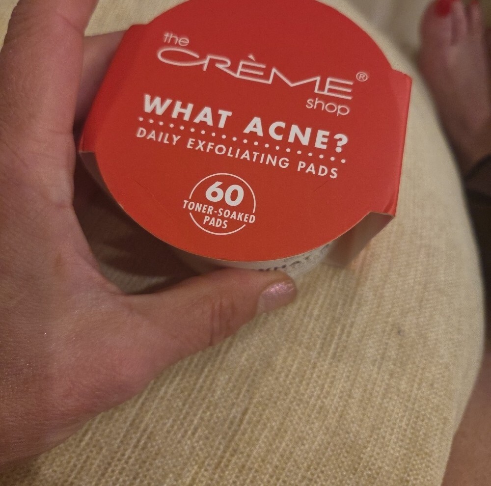 Creme Shop 2 Btls What Acne & 1 Tub Daily Exfoliating Pads NIB Trio - Picture 6 of 9